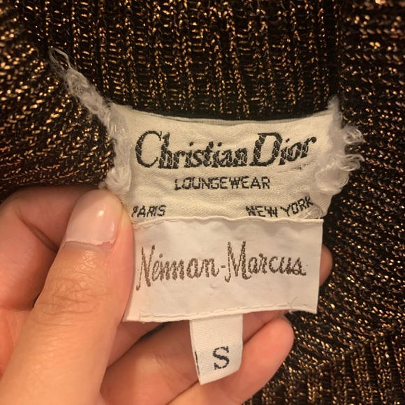 Christian Dior Loungewear Metallic Turtleneck - Picture 3 of 3